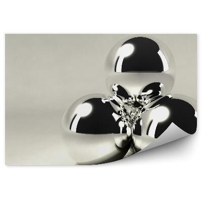 Fototapeta Pyramída strieborné loptičky