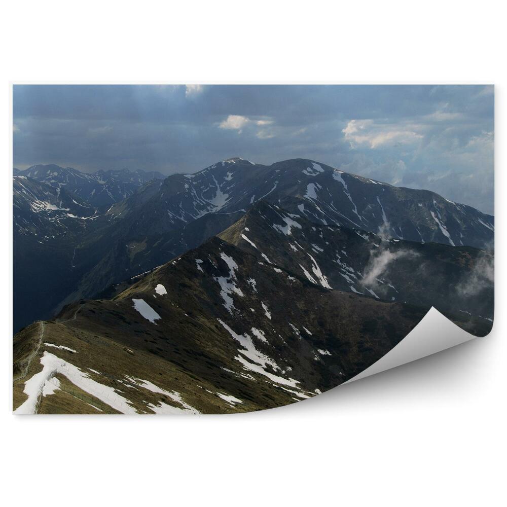 Fototapeta Pohľad kasprowy wierch tatry nebo mraky sneh