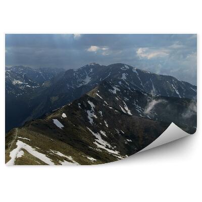 Fototapeta Pohľad kasprowy wierch tatry nebo mraky sneh