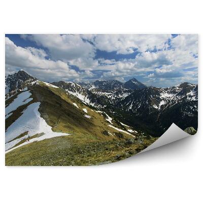 Fototapeta na stenu Pohľad kasprowy wierch tatry obloha mraky sneh
