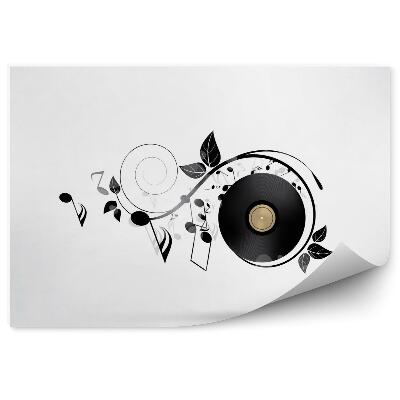 Fototapeta Abstraktné hudobné pozadie s notami 