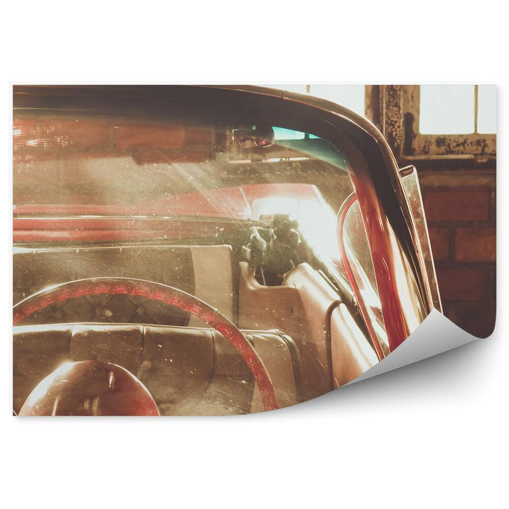 Fototapeta Budova Auto Červená Garáž