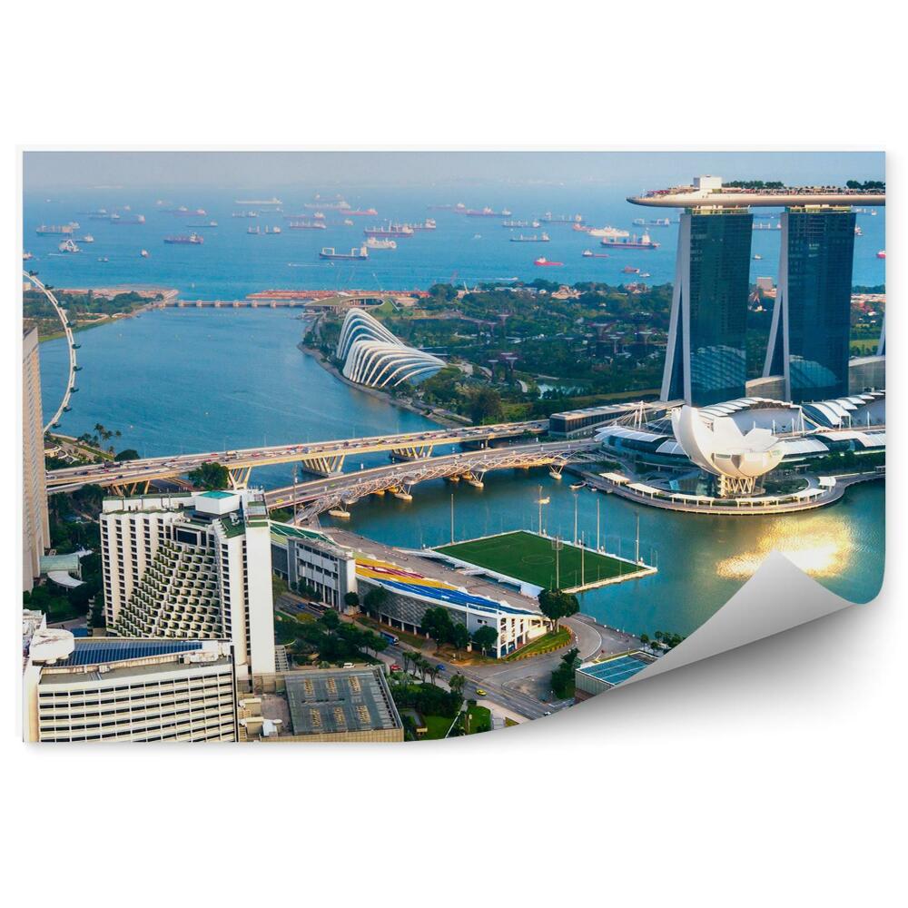 Fototapeta Singapur z vtáčej perspektívy