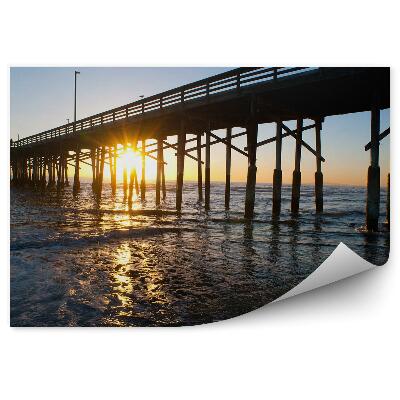 Fototapeta na stenu Mólo Oceán More Západ Slnka