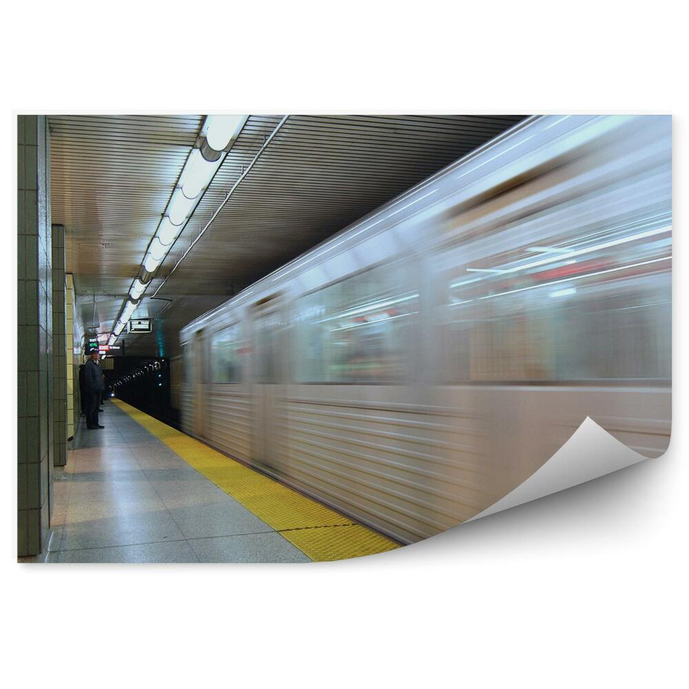 Fototapeta na stenu Metro Vlak Doprava Ľudia Tunel