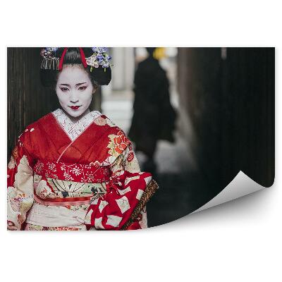 Fototapeta Chodba Tunel Žena Gejša Kimono