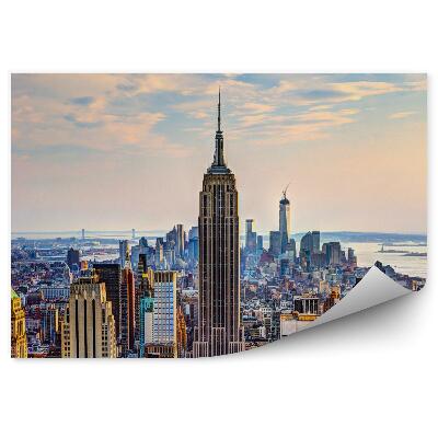 Fototapeta New York za súmraku