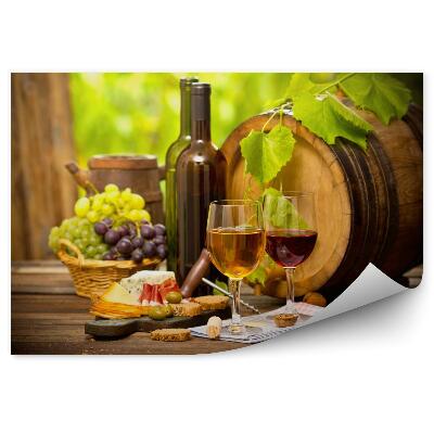 Fototapeta na stenu Víno a syr