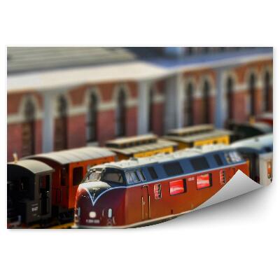 Fototapeta Igrača vlakovne proge vlak