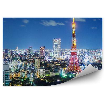 Fototapeta na stenu Súmrak Z Vtáčej Perspektívy Svetlá V Tokiu