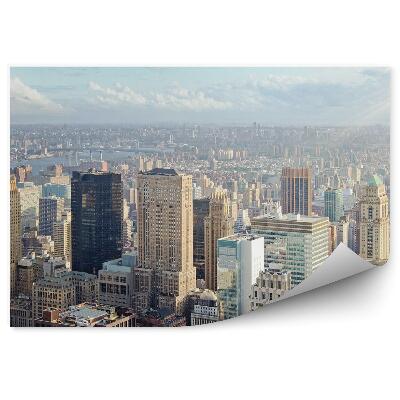 Fototapeta na stenu New York Letecký Pohľad Slnko Obloha