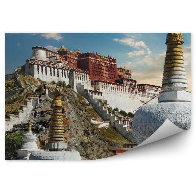 Fototapeta na stenu Palác tibet hory himaláje sochy khumbu údolia nepal obloha mraky