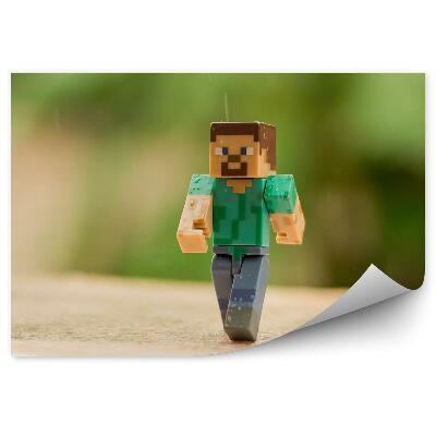 Fototapeta na stenu Pohyb ľudskej hračky v daždi