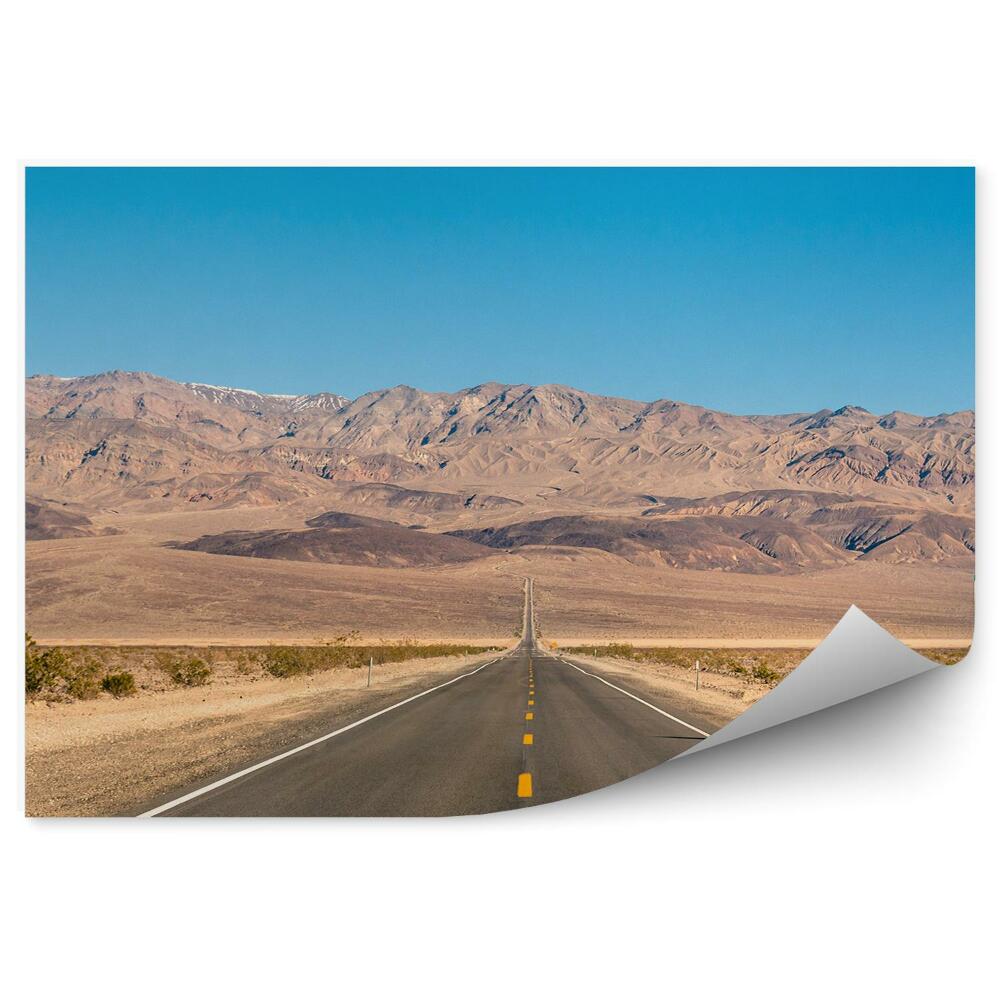 Fototapeta na stenu Cesta kalifornia značka obloha hory
