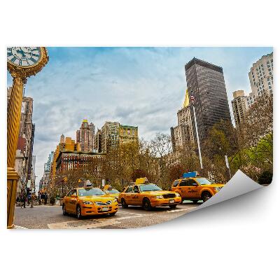 Fototapeta na stenu Taxíky na piatej avenue v New Yorku