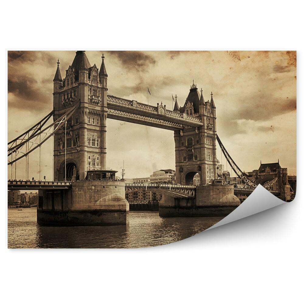 Fototapeta na stenu Historická fotografia slávneho londýnskeho mosta