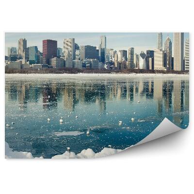 Fototapeta na stenu Mrakodrapy new york stromy obloha mraky oceán ľad sneh