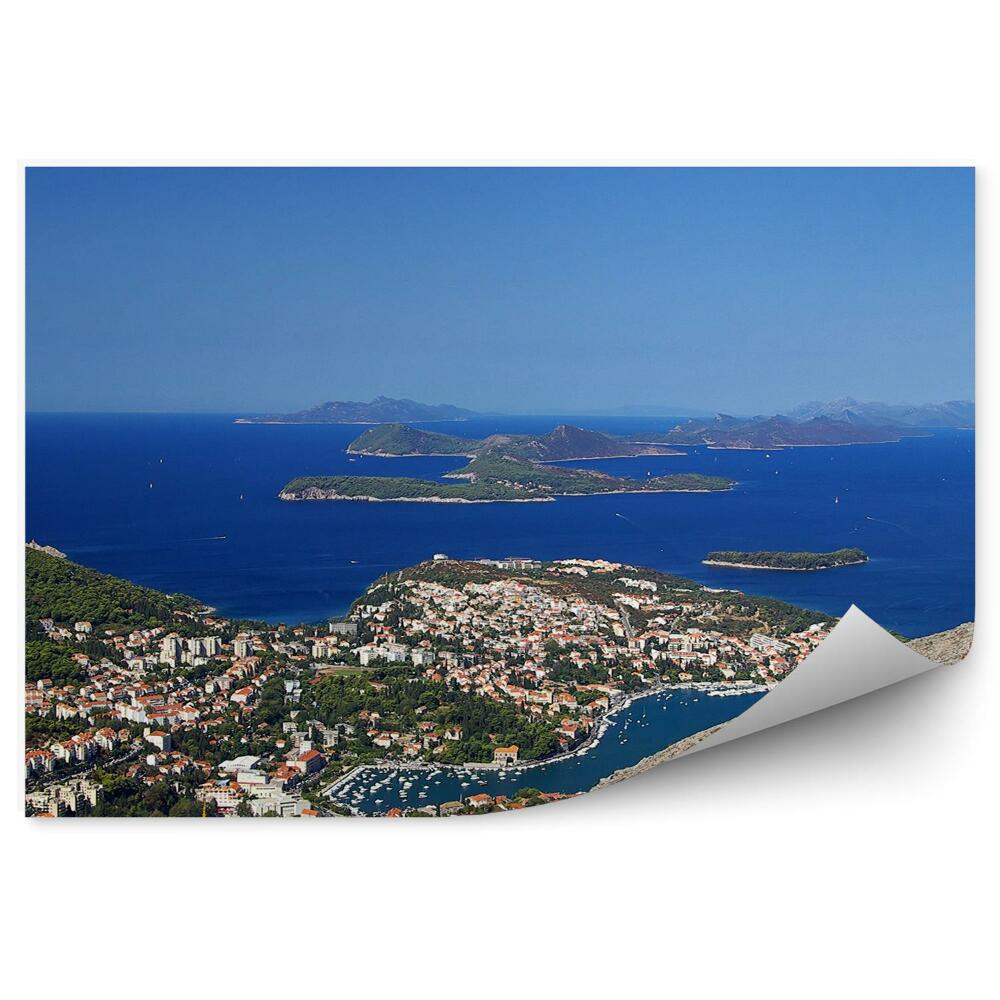 Fototapeta na stenu Budovy ostrov pohľad na more Dubrovník Chorvátsko