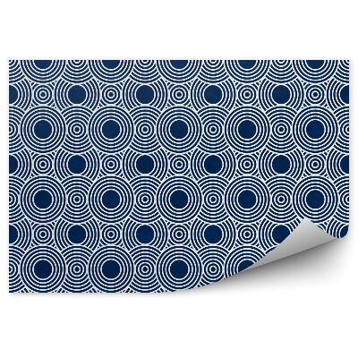 Fototapeta Námornícka modrá a biele kruhy