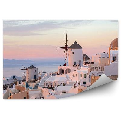 Fototapeta na stenu Santorini more stavby skaly Grécko