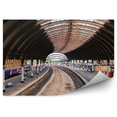 Fototapeta Železniška postaja peron tiri potovanje