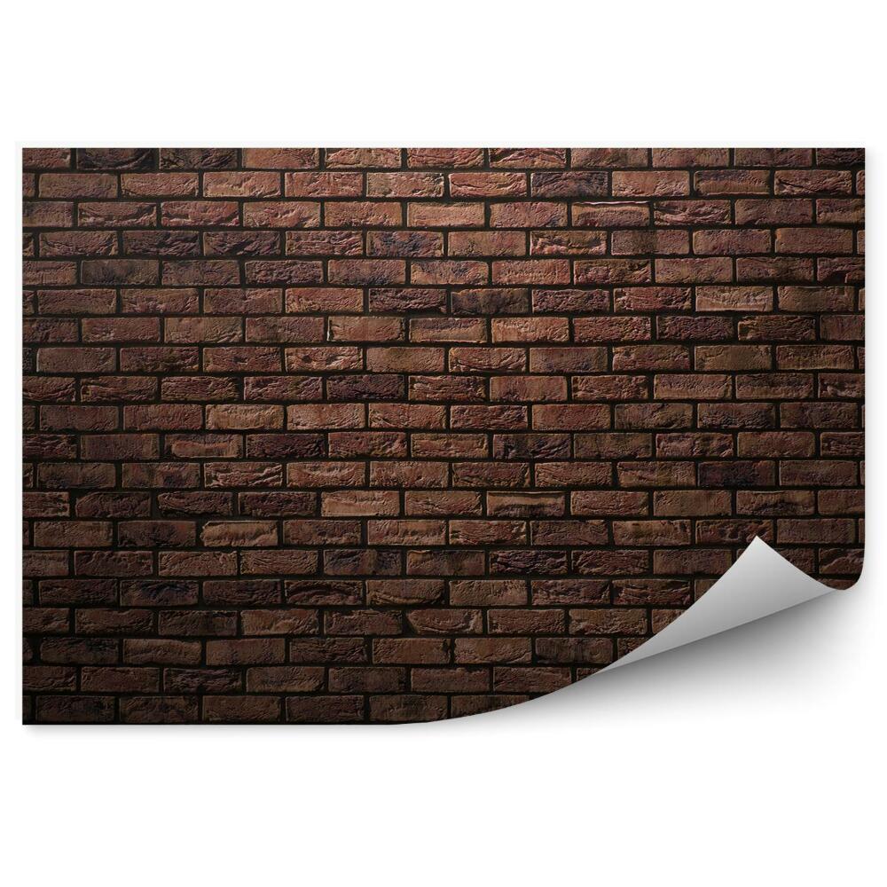 Fototapeta na stenu Osvetlená tehlová stena