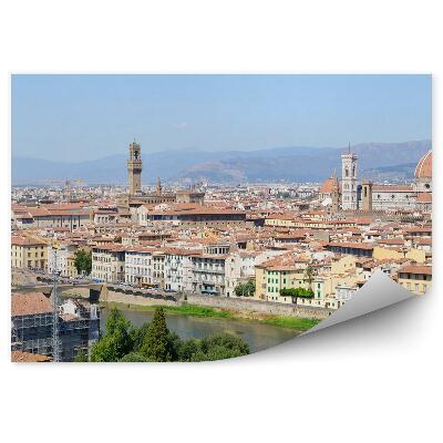 Fototapeta Letecký pohľad na Florenciu katedrála Santa Maria del Fiore budovy