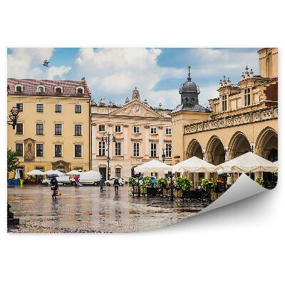 Fototapeta na stenu Šaty budovy ľudia lampy Krakov