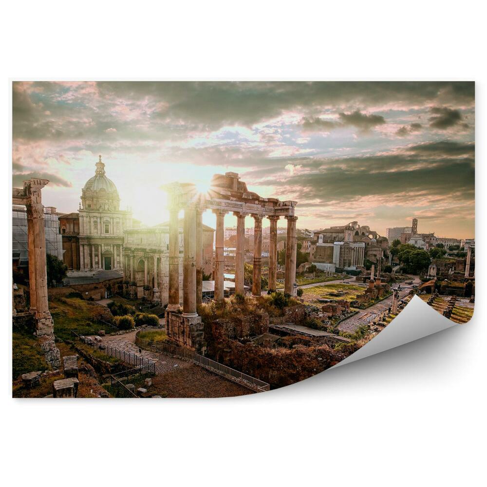 Fototapeta Znamenite rimske ruševine Italija arhitektura