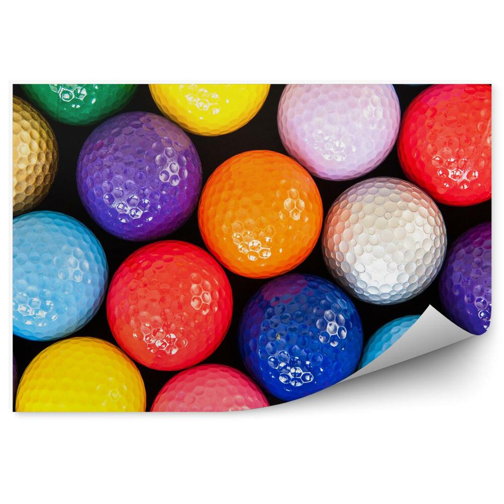 Fototapeta Farebné golfové loptičky
