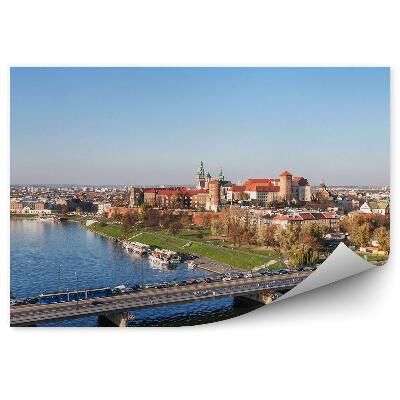 Fototapeta Poľsko krakow panoráma mesta pohľad z vtáčej perspektívy