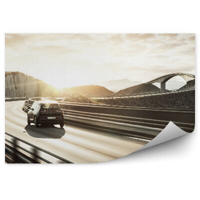 Fototapeta Cestovné Auto Na Cestnom Moste