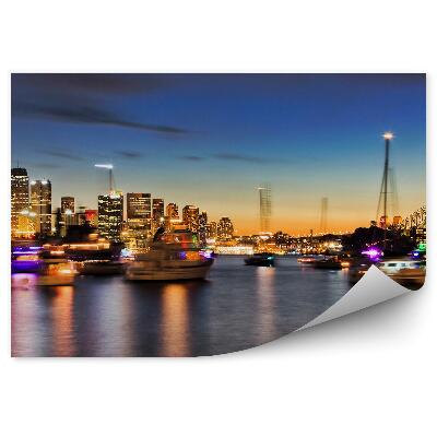 Fototapeta na stenu Dopravné Lode Morský Most Mesto