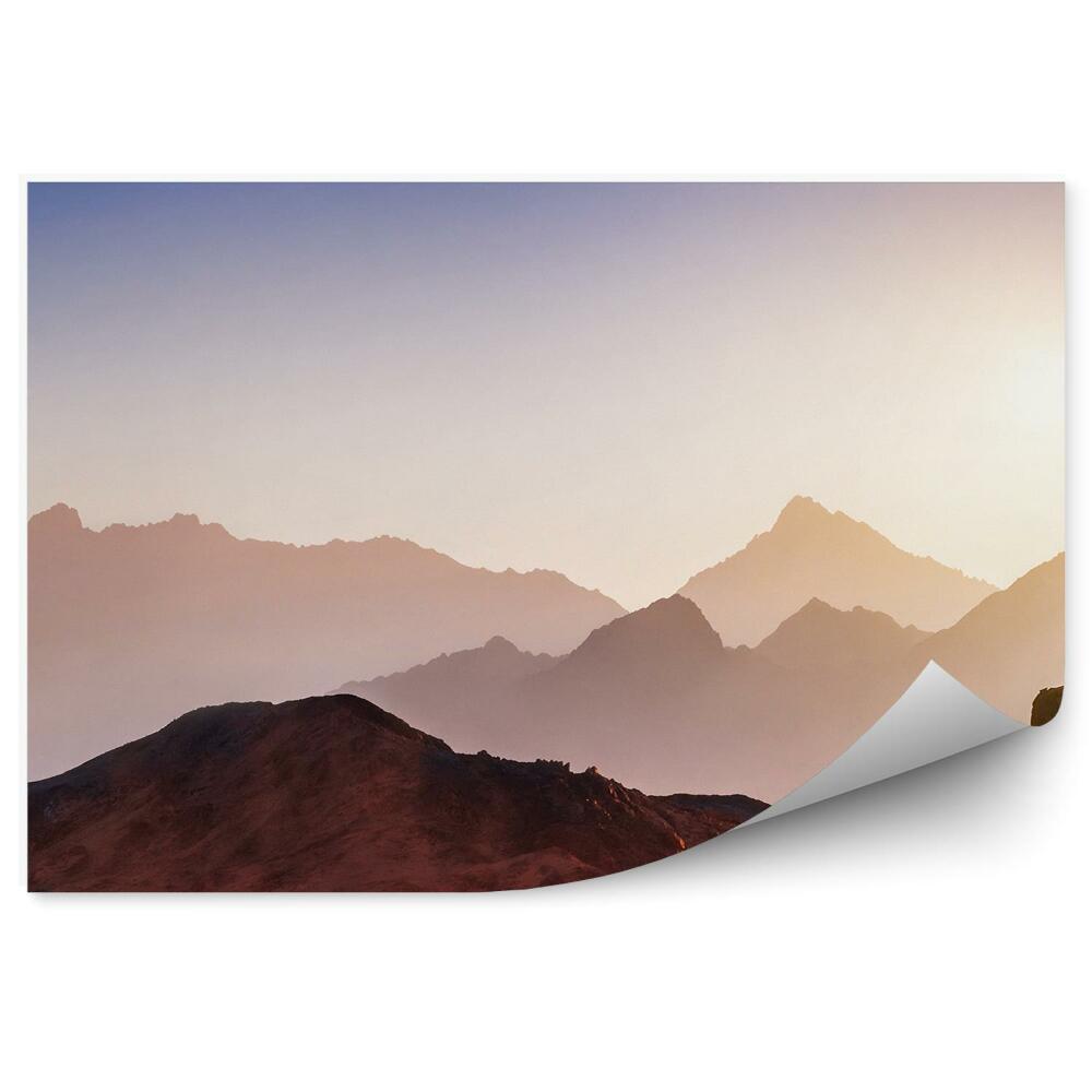 Fototapeta na stenu Hory krajina pohľad na oblohu hmla