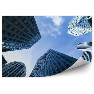 Fototapeta na stenu Mesto mrakodrapy sklo perspektíva