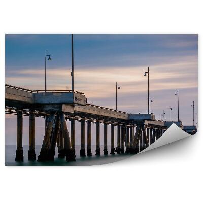 Fototapeta na stenu Benetke pomol svetilke modra