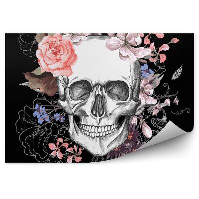 Fototapeta Lebka a kvety