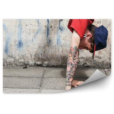 Fototapeta na stenu Bližnji posnetek breakdancerja