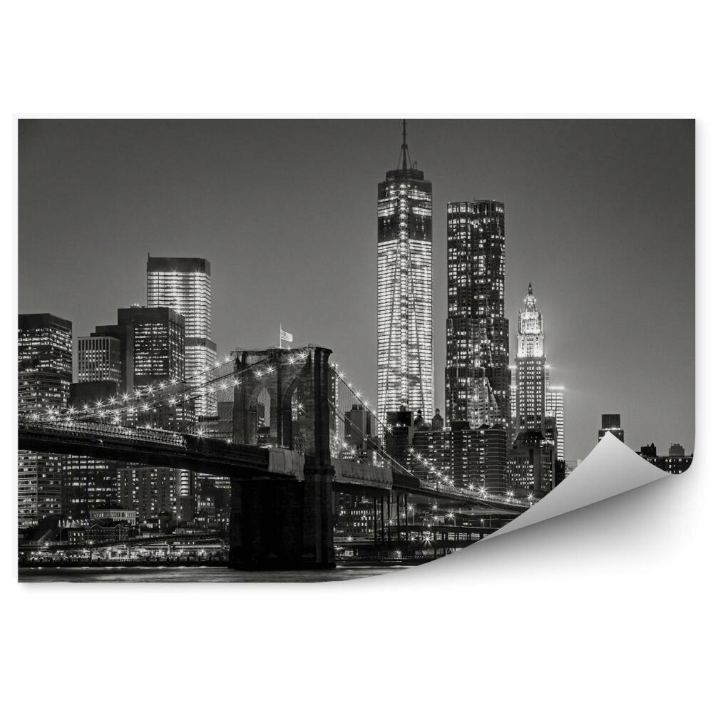 Fototapeta New York v noci