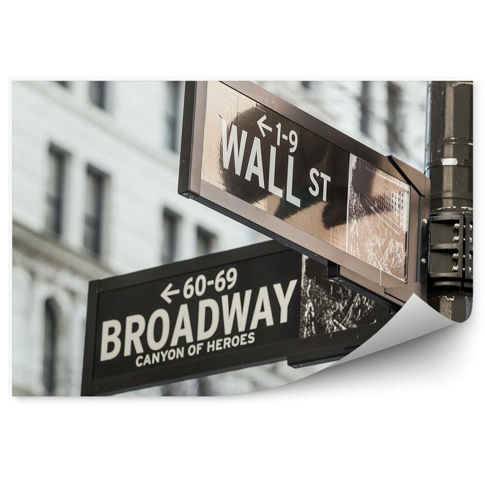 Fototapeta Budova dopravné značky New York