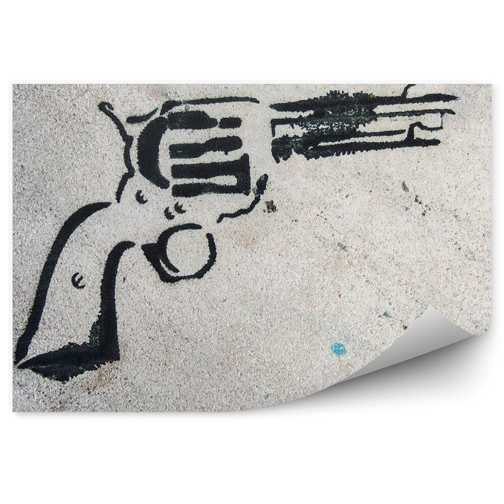 Fototapeta na stenu Graffiti revolver