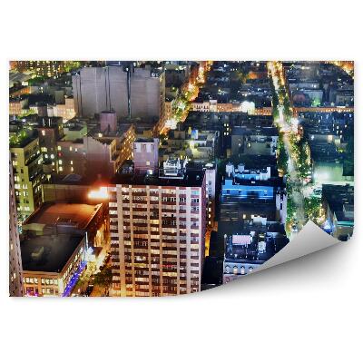 Fototapeta na stenu Mrakodrapy cesty svetla New York