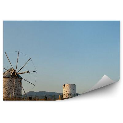 Fototapeta Mlini na veter ruševine uničeni hribi