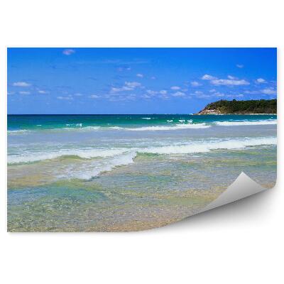 Fototapeta Pláž Oceán Ostrov Mraky Oblohy Rastliny