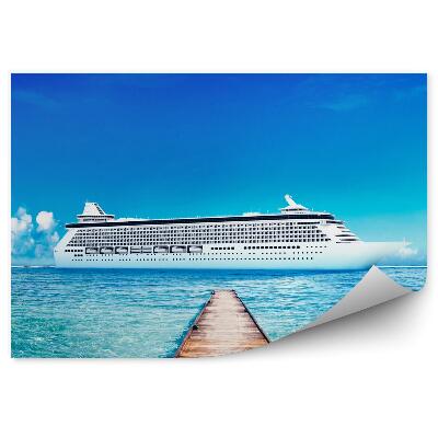 Fototapeta Jachta Loď More Mólo Voda Obloha Mraky