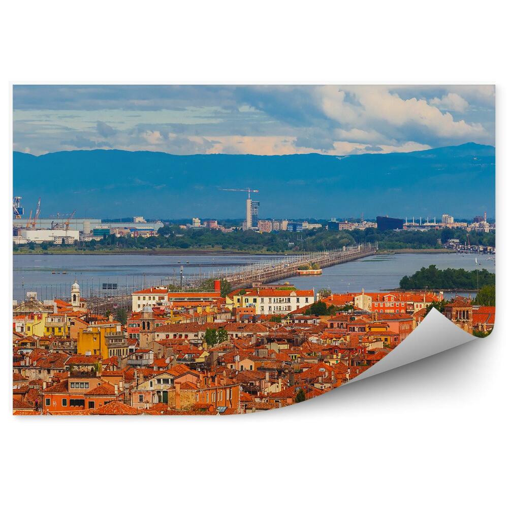 Fototapeta na stenu Budovy most ostrov obloha mraky Taliansko Benátky