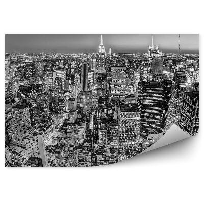 Fototapeta Čiernobiely Manhattan ulice New York svetlá