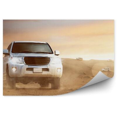 Fototapeta Terénne auto 4x4 v púšti