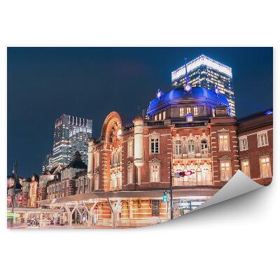 Fototapeta na stenu Mrakodrapy budovy ľudia doprava cesta Japonsko