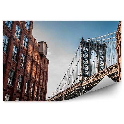 Fototapeta na stenu Manhattan Bridge budovy
